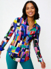 ausgefallene Damenbluse für Damen - CITY OF FANTASY - 100 % Baumwolle - GERMENS artfashion - Größen XS bis 3XL