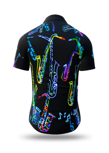 Camisa de verano para hombre NEON SAXOPHONE - 100 % algodón - 10...