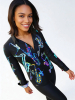ausgefallene Damenbluse für Damen - NEON SAXOPHONE - 100 % Baumwolle - GERMENS artfashion - Größen XS bis 3XL