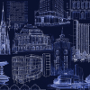 Camisa de manga larga «CHEMNITZ BUILDINGS BY NIGHT»