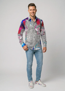 Descubre las coloridas camisas de hombre de QUADROPHONIE -...