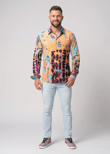 Descubre las coloridas camisas de botones para hombre de POSITION P. -...