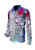 Herren Langarm Hemd QUADROPHONIE – GERMENS artfashion – 100 % Baumwolle - Größe 5XL