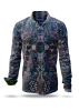Descubre las camisas de colores para hombre CARROUSEL BLACK - 100 % algodón