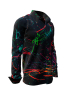 Button down Hemd RINGELKRINGEL IN DER NACHT – GERMENS artfashion – 100 % Baumwolle - Größe 5XL