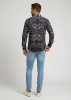 Camisas para hombre CARROUSEL BLACK – GERMENS artfashion – 100 % algodón - Talla M