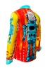 Hemd Herren RETRO ROBOT – GERMENS artfashion – 100 % Baumwolle - Größe L