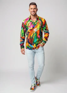 Descubre las coloridas camisas de hombre de ARCADIA VIVA -...