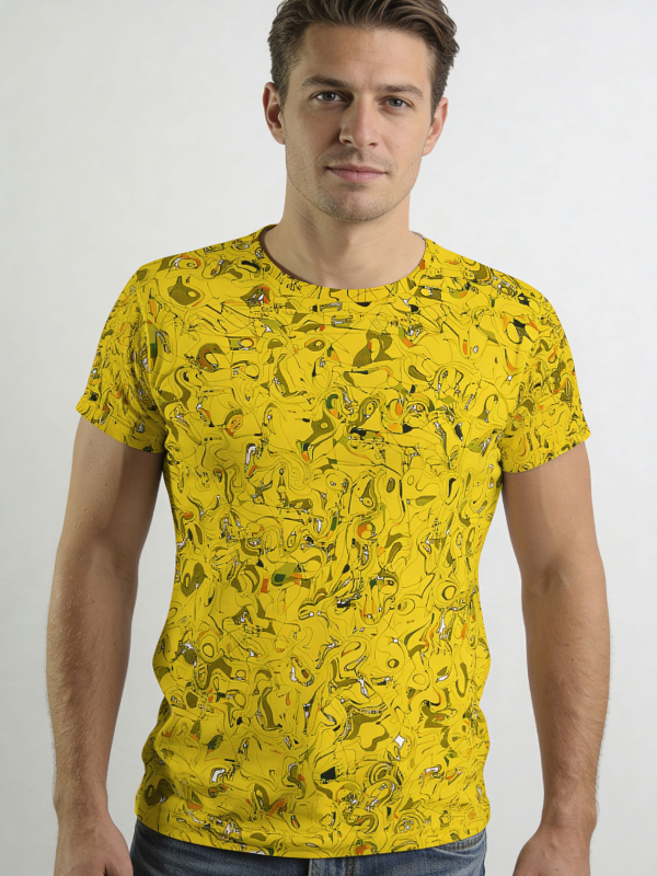 Camisetas originales para hombre - Camiseta de cuello redondo - 100 % algodón - GERMENS - 100 % algodón - GERMENS artfashion - Talla XL
