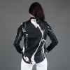 Damen Bluse LEBENSADER KAVIAR - GERMENS artfashion - 100 % Baumwolle - Größe M