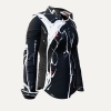 Damenbluse LEBENSADER KAVIAR - GERMENS artfashion - 100 % Baumwolle - Größe XL