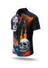 Herren Hemd Kurzarm DIA DE LOS MUERTES – GERMENS artfashion – 100 % Baumwolle - Größe L