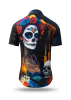 Camisa de manga corta DIA DE LOS MUERTOS – GERMENS artfashion – 100 % algodón - Talla M