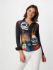 ausgefallene Damenbluse für Damen - DIA DE LOS MUERTES - 100 % Baumwolle - GERMENS artfashion - Größen XS bis 3XL