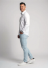 Discover the white and black mens shirt ARMER PICOSSA - 100% cotton