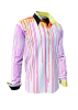 Camisa de manga larga para hombre PINKFALL – GERMENS artfashion – 100 % algodón - Talla S