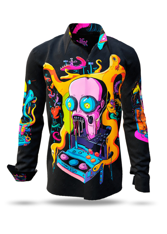 Camisas para hombre DJ PSYCOTAX - 100 % algodón - GERMENS artfashion