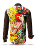 Herren Langarm Hemd MEMENTO MASKARA – GERMENS artfashion – 100 % Baumwolle - Größe XXL