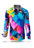 GEDANKENFARBEN buntes Hemd Herren - 100 % Baumwolle - GERMENS artfashion