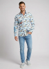 Camisa MYBODICK para hombre con motivos de peces - 100 % algodón - GERMENS artfashion
