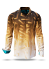 Camisa marrón GON BROWN para hombre - 100 % algodón - GERMENS artfashion