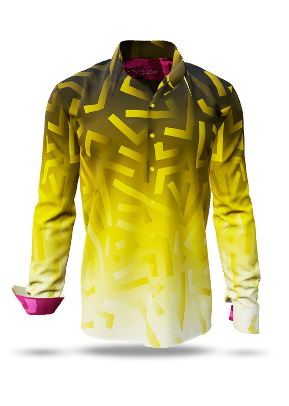 Camisa amarilla GON YELLOW para hombre - 100 % algodón - GERMENS artfashion