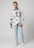 Camisa de hombre SIGNAL X en blanco y negro - 100 % algodón - GERMENS artfashion