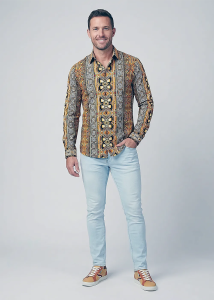 THE GOLDEN TWENTIES Camisas para hombre - 100 % algodón -...