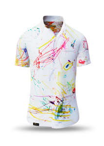 Summer shirt for men RINGELKRINGEL AM MORGEN - 100%...