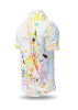 Short Sleeve Button Up Shirt RINGELKRINGEL AM MORGEN – GERMENS artfashion – Size L