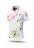 Camisa de verano para hombre RINGELKRINGEL AM MORGEN - 100 % algodón - 10 tallas, desde la XS hasta la 6XL - diseño excepcional - confección de primera calidad - tejidos fabricados en Alemania - edición limitada y exclusiva