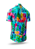 Camisa de manga corta con botones WONDERLAND