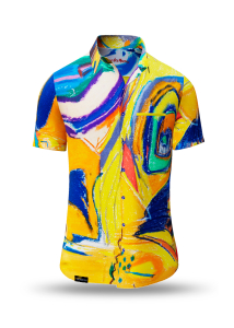 Sommerhemd Herren TANZ DES MEERES - 100 % Baumwolle - 10 Größen von XS - 6XL - außergewöhnliches Design - feinste Verarbeitung - Stoffe Made in Germany - limitiert und exklusiv