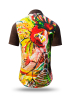Sommerhemd Herren MEMENTO MASKARA - 100 % Baumwolle - 10 Größen von XS - 6XL - außergewöhnliches Design - feinste Verarbeitung - Stoffe Made in Germany - limitiert und exklusiv