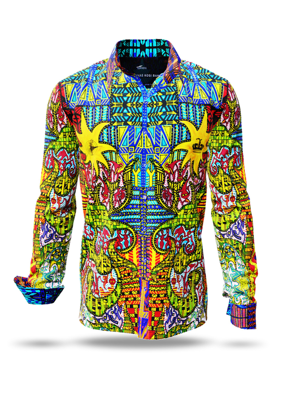 Descubre las camisas de colores para hombre de KING BANSAH: 100 % algodón
