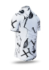 Button-down Shirt Short Sleeve SIGNAL X – GERMENS artfashion – 100 % Cotton - Size XS