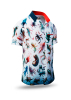 Sommerhemd Herren SUBMERGED MUTANTS - 100 % Baumwolle - 10 Größen von XS - 6XL - außergewöhnliches Design - feinste Verarbeitung - Stoffe Made in Germany - limitiert und exklusiv