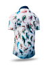 Herrenhemden Kurzarm SUBMERGED MUTANTS – GERMENS artfashion – 100 % Baumwolle - Größe XXL