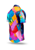 Herren Hemd Kurzarm GEDANKENFARBEN – GERMENS artfashion – 100 % Baumwolle - Größe 6XL