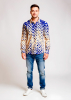 Herrenhemden Langarm HEXAGON CALCIT – GERMENS artfashion – 100 % Baumwolle - Größe XXL