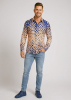 Entdecke bunte Hemden Herren HEXAGON CALCIT - 100 % Baumwolle