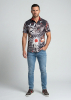 Camisa de verano para hombre STOP NOW! - 100 % algodón - 10 tallas, de la XS a la 6XL - diseño excepcional - confección de primera calidad - tejidos «Made in Germany» - edición limitada y exclusiva