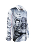 Hemd Herren AMERUSINA - The Geopolitical Triumvirat – GERMENS artfashion – 100 % Baumwolle - Größe XXL