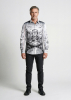 AMERUSINA - The Geopolitical Triumvirat - Camisas para hombre - 100 % algodón - GERMENS artfashion