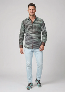 Descubre las coloridas camisas de hombre de CUBO FABER -...