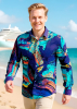 Herren Langarm Hemd TITICACA – GERMENS artfashion – 100 % Baumwolle - Größe 5XL