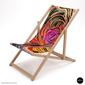 BRUSHSTROKE PULSE ☀ La tumbona en negro y rojo para...