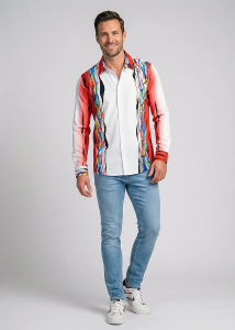 Descubre las coloridas camisas de hombre de ROTER ZAUBER -...