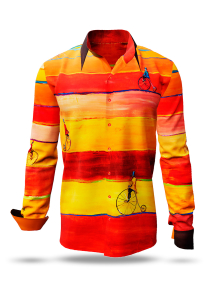 Descubre las coloridas camisas de hombre con botones de REARTRO - 100 %...