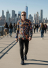 Long Sleeve Button Up Shirts For Men QUICK AND SLOW – GERMENS artfashion – 100 % Cotton - Size XS